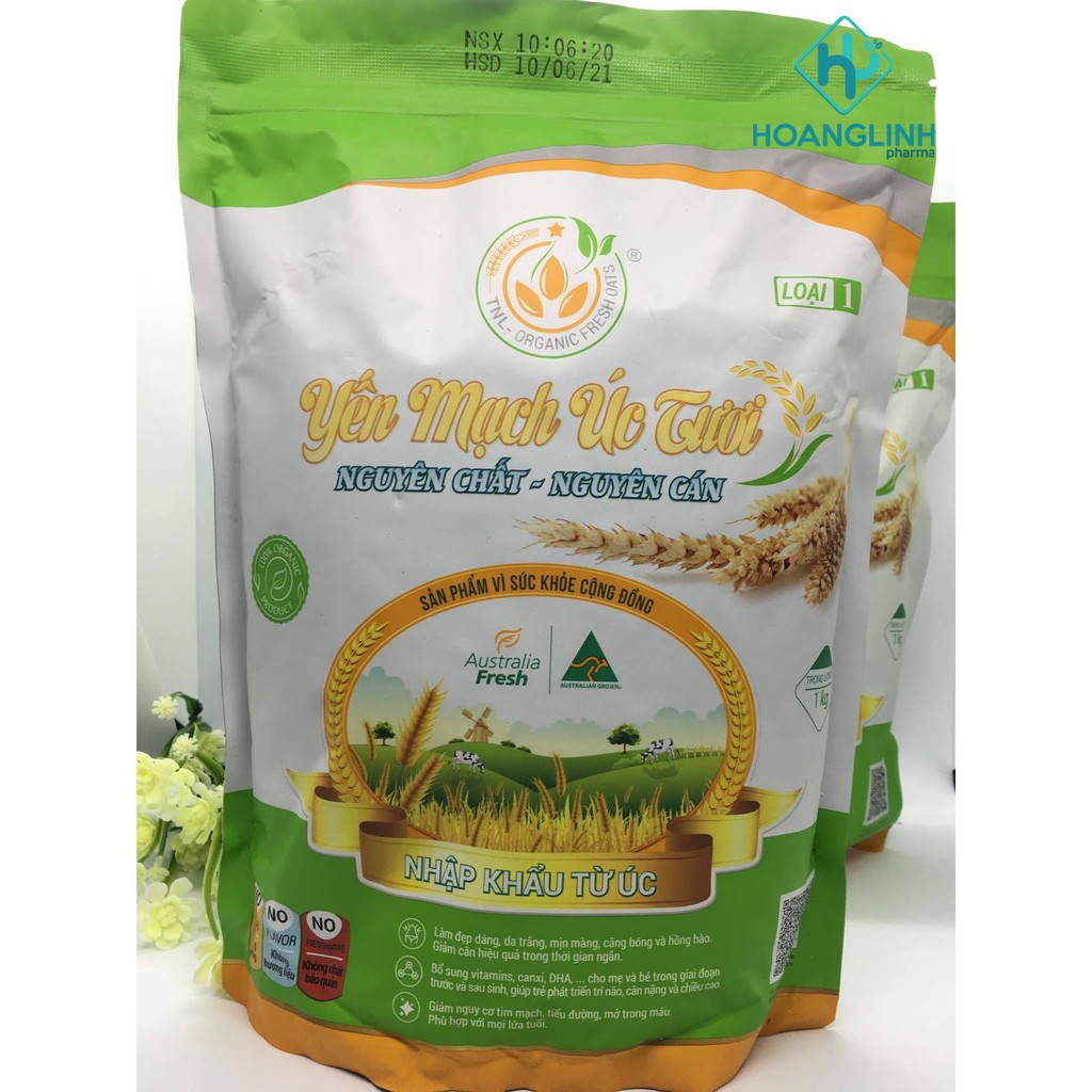 [CHÍNH HÃNG] Yến mạch úc tươi gói 1kg