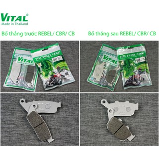 Bố thắng đĩa trước + sau CB 400, CB500F /CB 600,CB650F/CBR 250/300/500/600, REBEL VITAL - Má phanh ,bố thắng đĩa VITAL