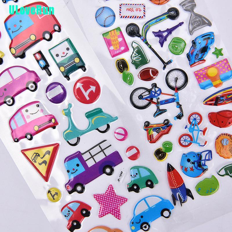 Set 2 Sticker Hoạt Hình Dán Trang Trí Sổ Tay Nhật Ký