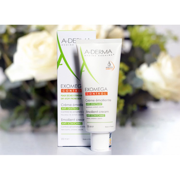 [TEM CTY] ADERMA Exomega Control 50ml & 200ml - Kem A-Derma dưỡng ẩm cho da rất khô, viêm da cơ địa