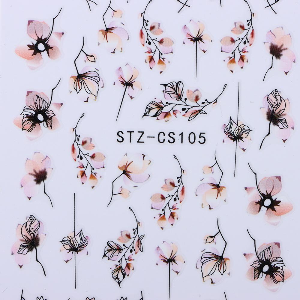 Miếng Dán Trang Trí Móng Tay Họa Tiết Hình Học Phong Cách Pháp