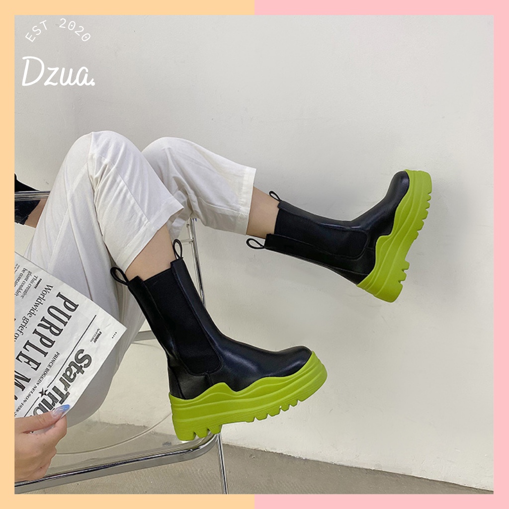 GIÀY BỐT MARTIN  ULZZANG CAO, LỬNG, THẤP CO DÃN ĐẾ ĐỘN MÀU