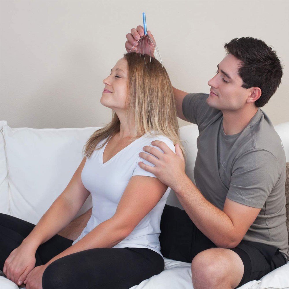 [Hàng mới về] Dụng cụ mát xa da đầu cầm tay bằng thép không gỉ hình bạch tuộc giúp thư giãn khi tắm