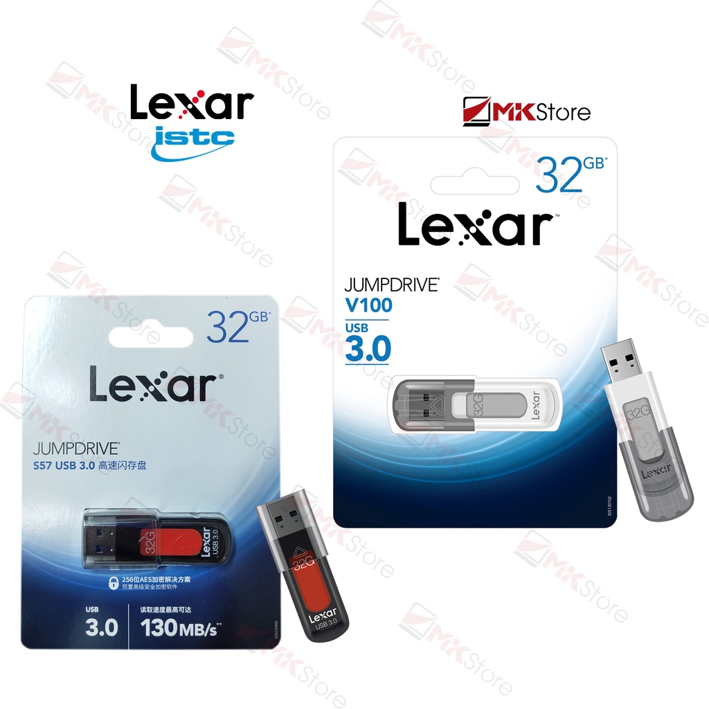 USB 32Gb Lexar Jumdrive S57 / V100 USB 3.0