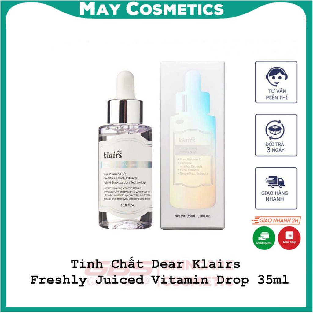 Tinh chất sáng da Klairs Freshly Juiced Vitamin Drop bảo vệ da khỏi những tác động của tia UV, giúp da mịn màng tối ưu