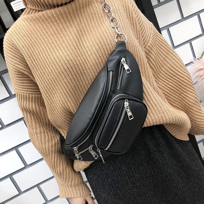 [SẴN-SALE] Túi đeo bao tử (Chain Fanny Pack)