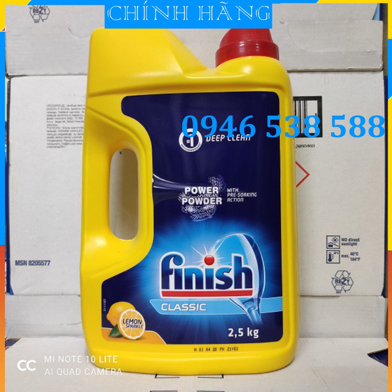 [rẻ vô địch] Bột rửa bát Finish nhập khẩu Eu