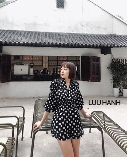 Jum chấm bi LUU HANH - phong cách hàn quốc ( ảnh thật )
