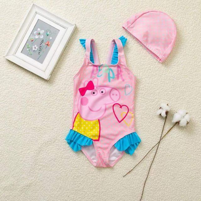 Bikini kèm mũ cho bé gái