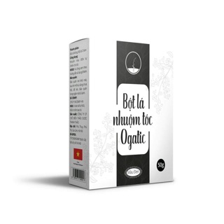 Bột lá nhuộm tóc ogatic phủ bạc thảo được
