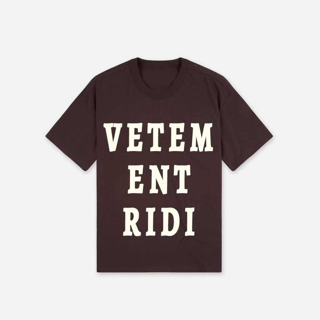 Áo thun Ridiculous - VETERIDI BROWN, vải thun 2 chiều 100% cotton 250g