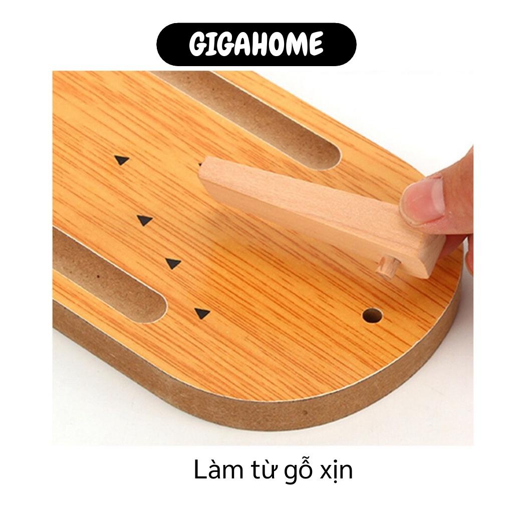 Bowling Cho Bé GIGAHOME Đồ Chơi Bowling Mini Bằng Gỗ Phát Ra Âm Thanh, An Toàn Cho Bé 6407