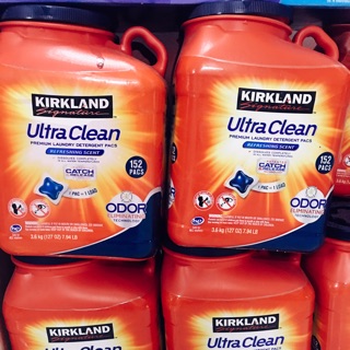 Thùng 152 viên giặt Kirkland Ultra Clean Odor Refeshing Scent 3.6kg
