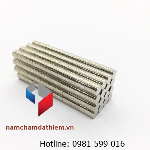 NAM CHÂM VIÊN TRÒN N35 D4X1 MM MẠ NIKEL