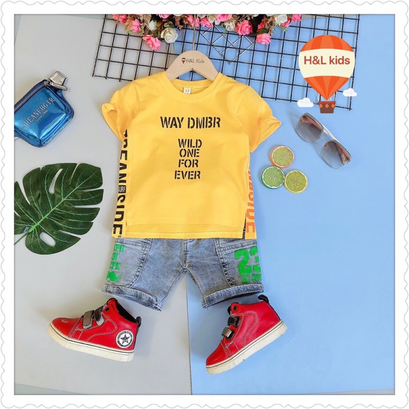 Áo bé trai lẻ size có hình in trước sau, nhiều mẫu