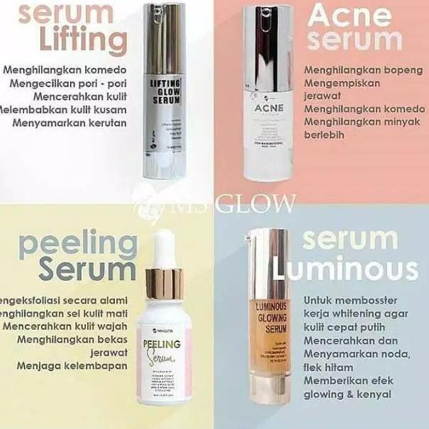 (hàng Mới Về) Serum 4.4 Ms Phát Sáng / Vàng / Trắng / Trị Mụn / Nâng Cơ Mặt