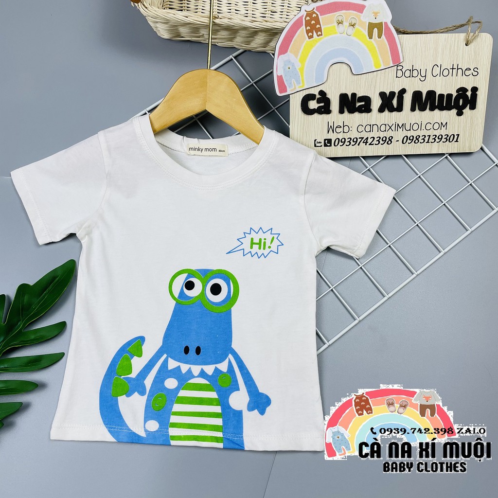 Áo Minky MomFREESHIPHàng Chuẩn Cao Cấp Ngắn Tay Họa Tiết Dể Thương Cho Bé