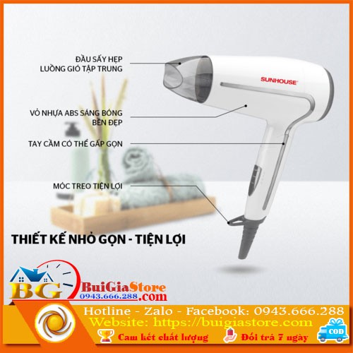Máy sấy tóc Sunhouse SHD2308W