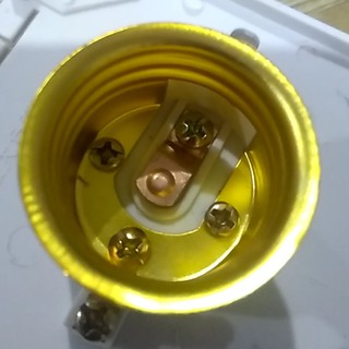 Đuôi đèn vuông ốp nổi gắn trần, tường E27 - Đế mỏng và dầy (tự chọn)