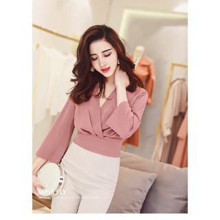 ÁO XẾP LY BÓ EO👄FREESHIP👄 Giảm ngay 50k khi nhập [THOITRANGNU] Thời Trang Nữ Công Sở Thiết Kế Cao Cấp