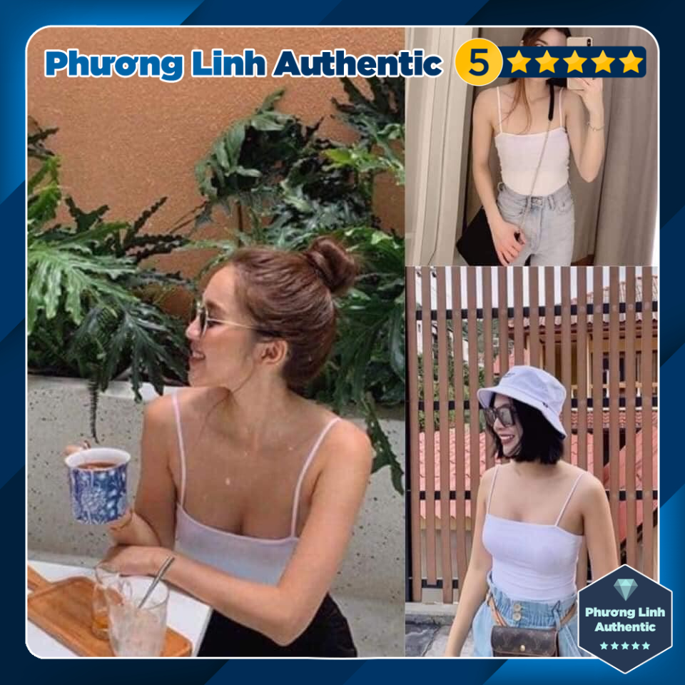 Áo croptop hai dây H&M Auth new tag có sẵn 0759871
