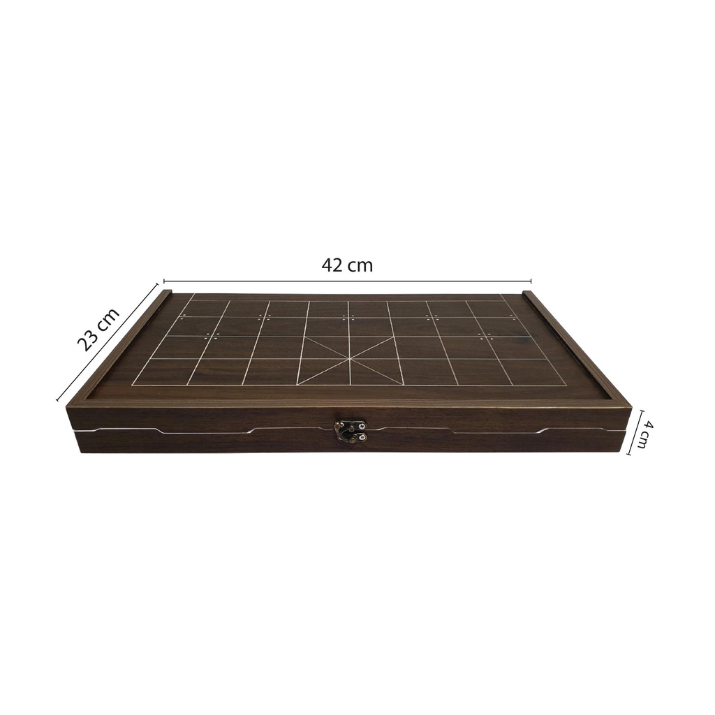 Bàn cờ tướng cắt CNC, kiêm hộp đựng, bằng gỗ nhựa PVC cao cấp, siêu bền