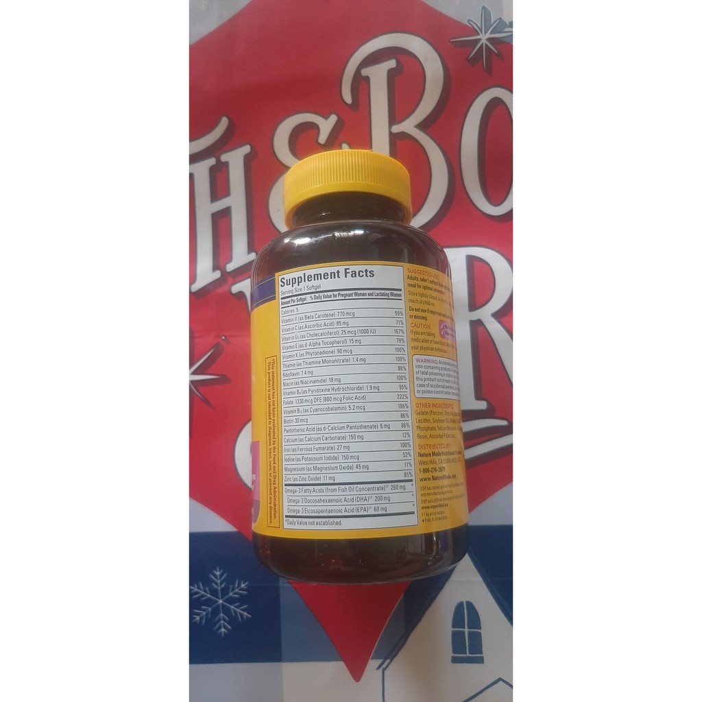 Viên uống Nature Made Prenatal Multi DHA 150 viên Mẫu mới (03/2022) | BigBuy360 - bigbuy360.vn