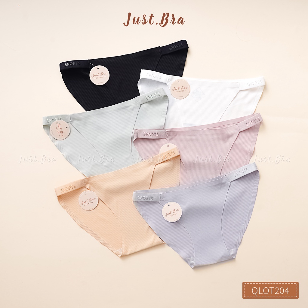 Quần lót nữ Just Bra thiết kế vát, cạp thun mảnh sexy không lộ viền QLOT204