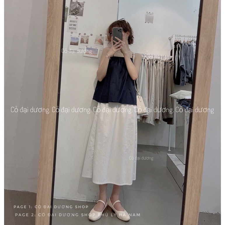 áo dây trơn bo chun 1147