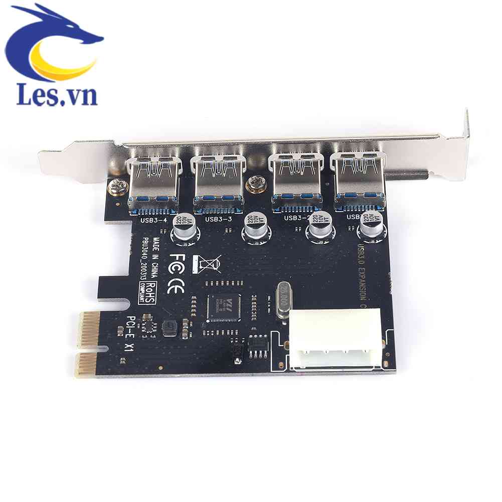 Thẻ Mở Rộng PCIE 4 Cổng Usb 3.0