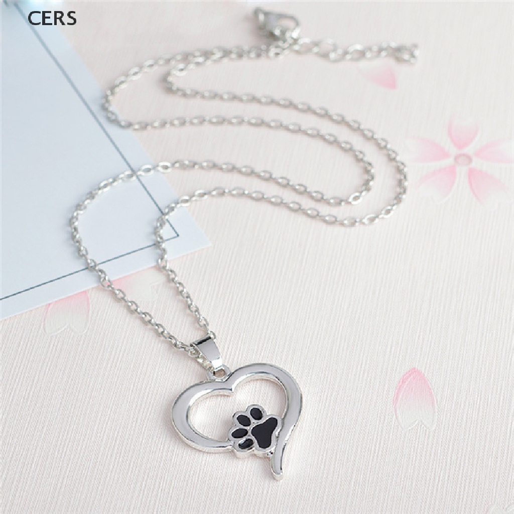 Vòng cổ Mặt Hình Dấu Chân Chó Mèo Dễ Thương