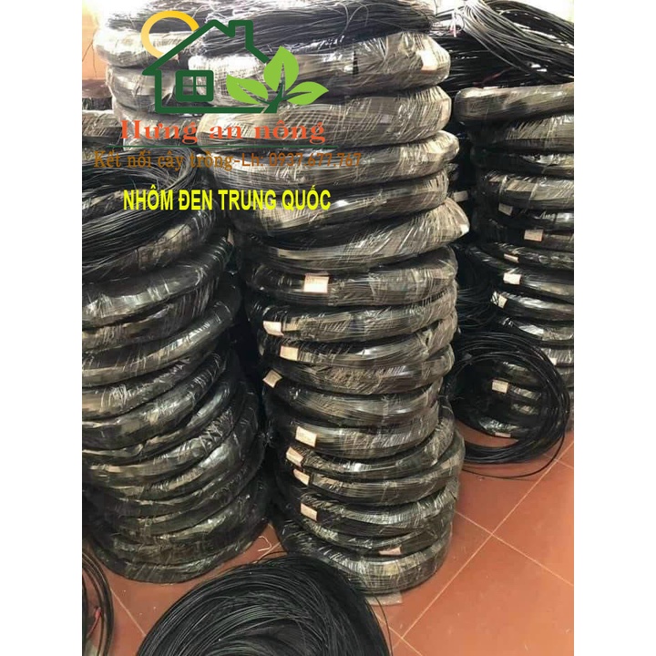 NDTQQC - 1kg nhôm đen Trung Quốc mềm dẻo chuyên quấn uốn cây bonsai, cây cảnh có nhiều size
