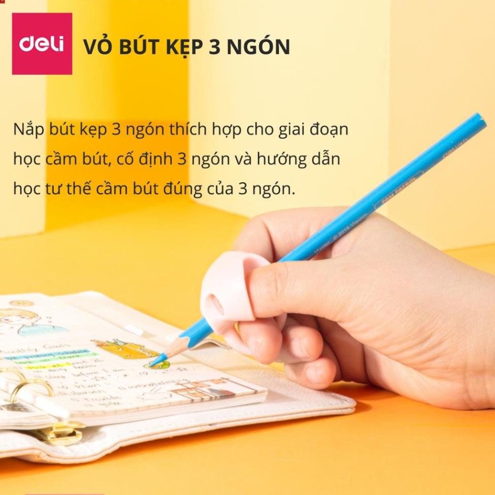 Dụng cụ hỗ trợ cầm nắm bút cho học sinh Deli - 4 chiếc - 69358 / 69357 .