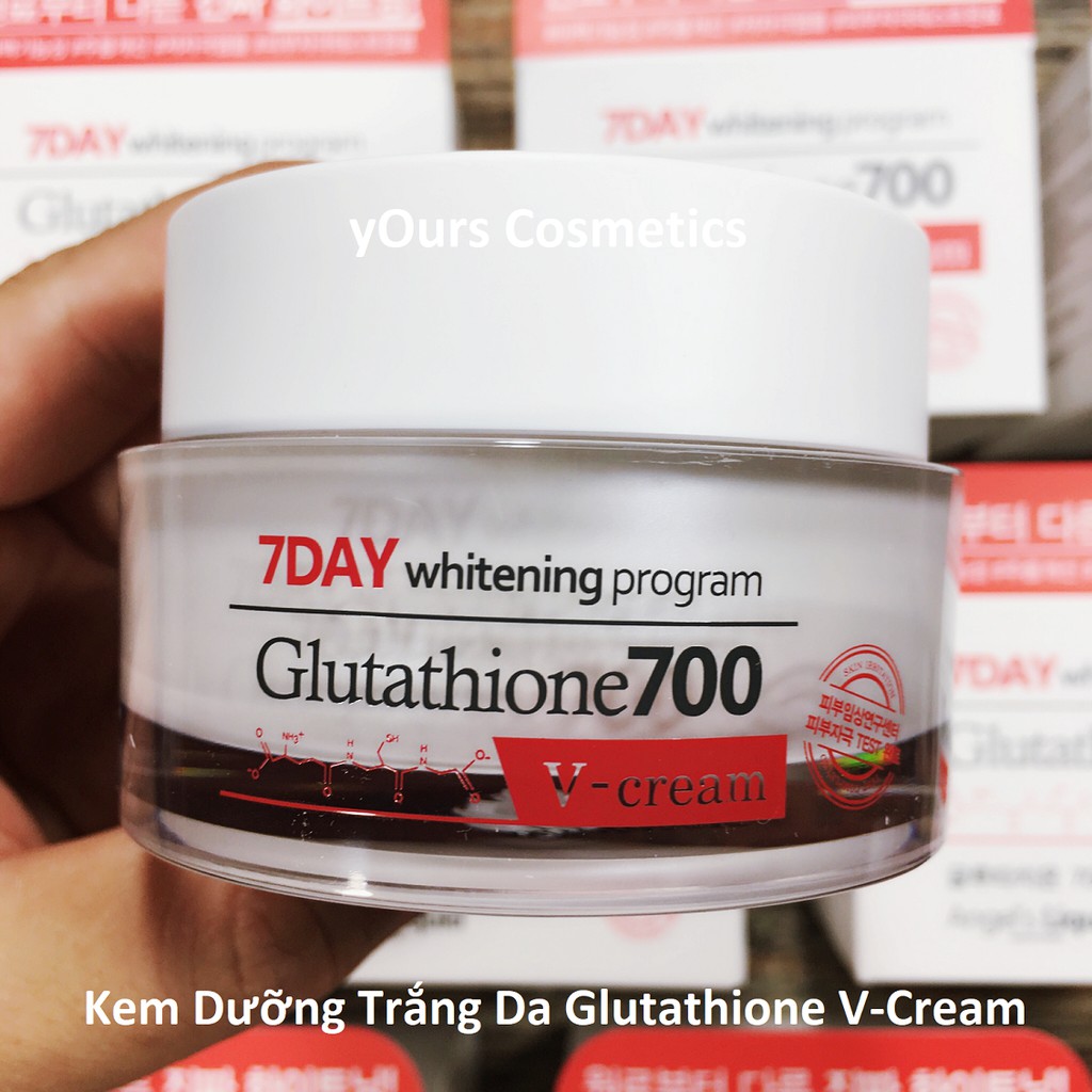 [Phân Phối Chính Thức] Kem Dưỡng Trắng Da Glutathione 7Day Angel's 700 V cream 50ml - Chống Lão Hóa - Không Nhờn Rít