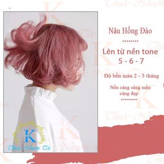 (KHÔNG TẨY) Thuốc nhuộm tóc NÂU HỒNG ĐÀO Chenglovehairs, Chengloveshair, Chengloveshairs, Chenglovehair