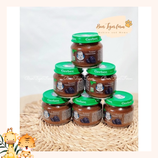 Mận đen nghiền gerber nga cho bé 6m+ 80g - beertiger farm
