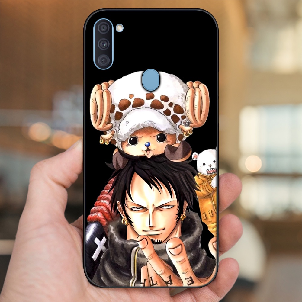 Ốp lưng Samsung A11, M11 viền đen in hình Law One Piece