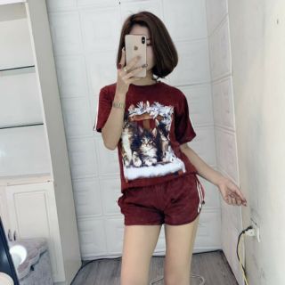 Bộ đùi thun lạnh 3D co giãn, chất mát - Sale giá rẻ