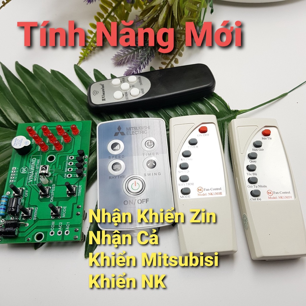 Bo mạch quạt điện cơ QTT400Bộ mạch quạt treo tường Vinawind QTT 400 điện cơ tương thích