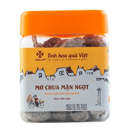 Ô Mai (Xí Muội) Mơ Chua Mặn Ngọt Hồng Lam - Vị Chua Mặn Ngọt - Hộp (200gr, 300gr, 500gr) Gói (300g,500g)