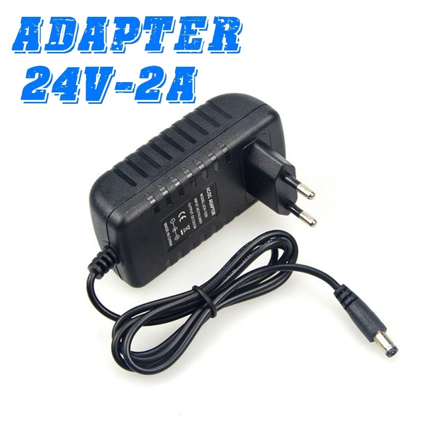 Adapter 24V 2A Jack 5.5x2.1mm, Bộ Chuyển Đổi Nguồn Điện 24V 2A Cho Đèn Led UV, Máy Phun Sương Tạo Khói, Dụng Cụ Làm Móng