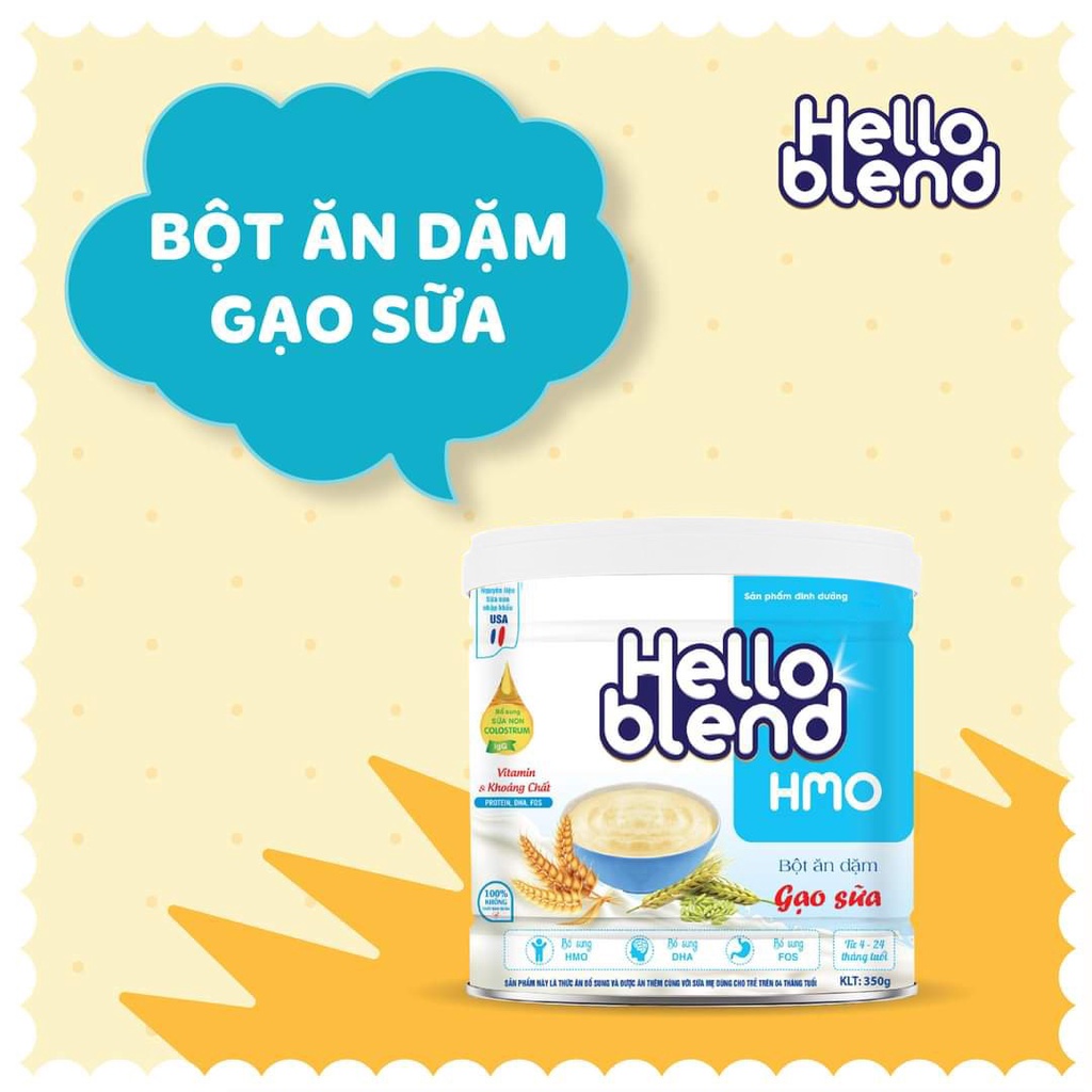 Bột Ăn Dặm Hello Blend Cho Bé