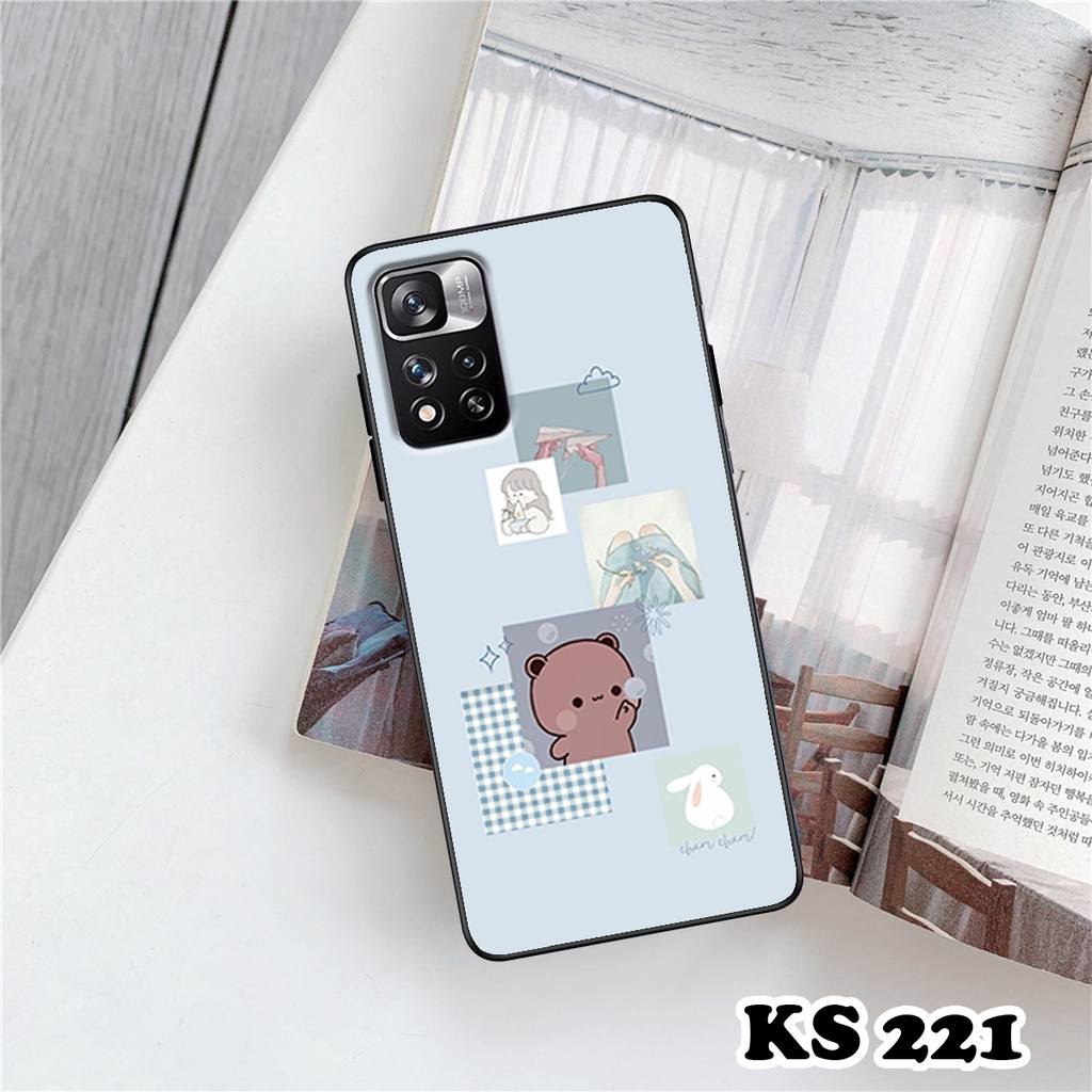 Ốp lưng Redmi Note 11 5G - Redmi Note 11 Pro 5G Bản Trung Quốc in hình thỏ con dễ thương - Lưng nhám Viền  TPU cao cấp