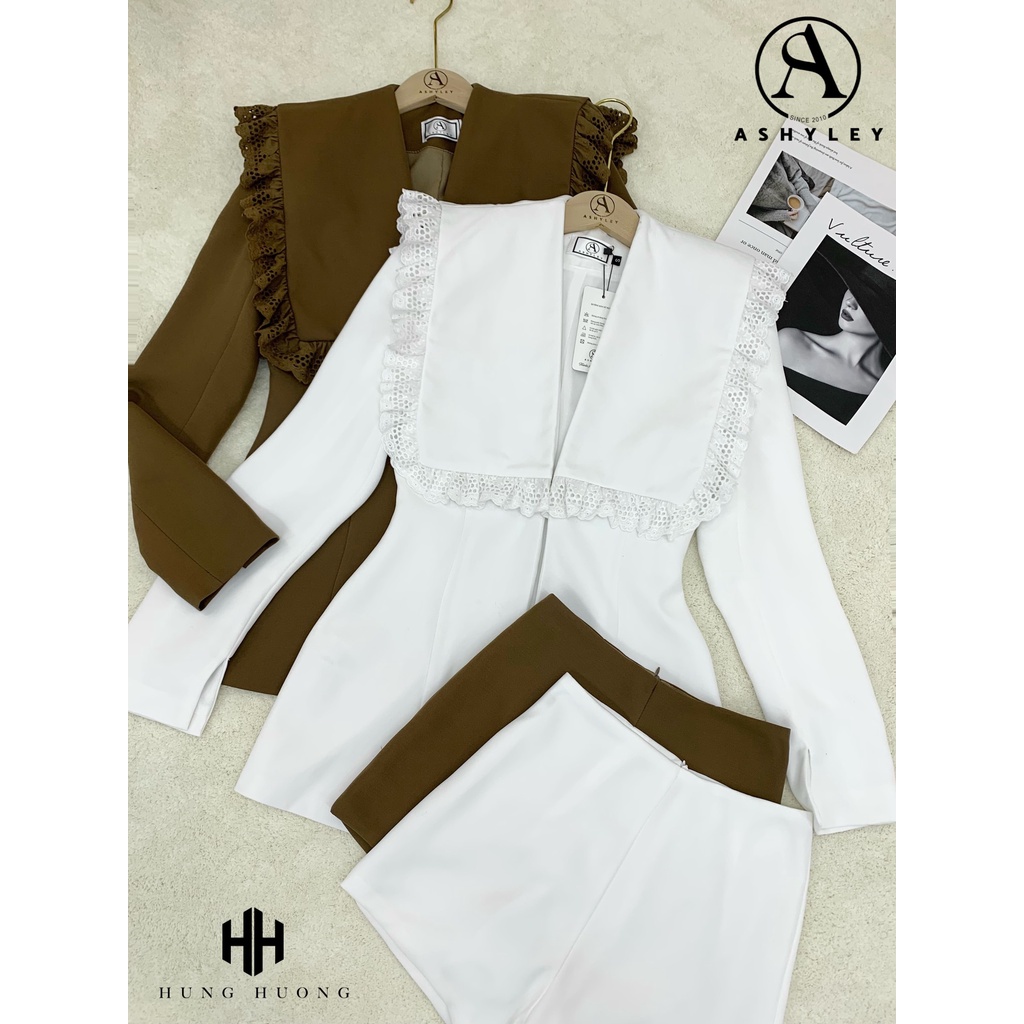 SET ÁO CỔ SEN VUÔNG PHỐI REN QUẦN SHORT SIÊU XINH