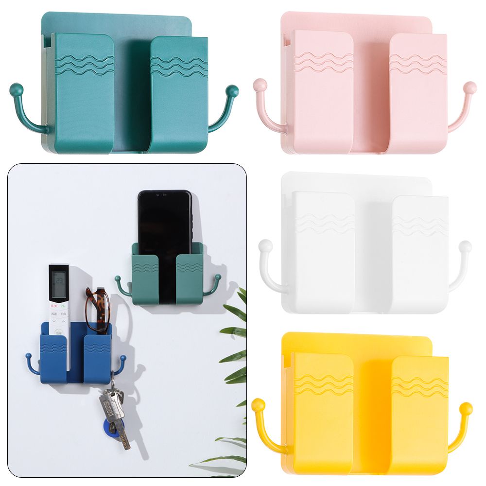 Hộp đựng dây cáp sạc điện thoại có móc dán tường nhiều màu sắc tùy chọn