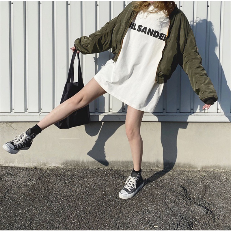 ⚡️[Best Quality] - Áo Tee Jil Sander Logo-Print Oversized T-shirt, Áo thun Oversize nam nữ