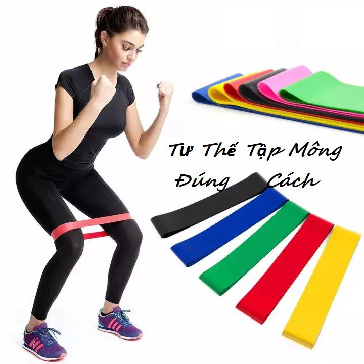 Dây Kháng Lực Tập Mông Mini band,Dây Đàn Hồi Tập GYM,Chăm Sóc Sức Khỏe,Dụng Cụ Thể Thao Nam Nữ