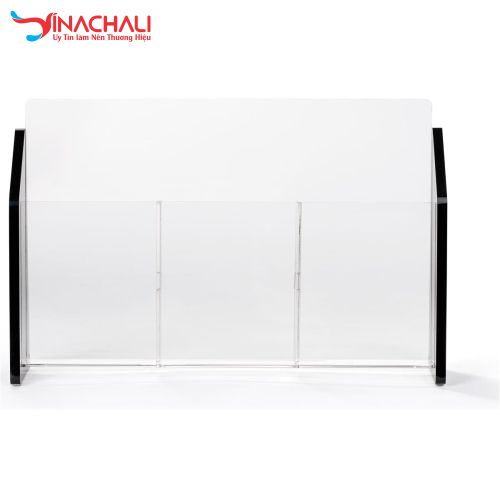 Kệ Mica Đựng Tờ Rơi, Tài Liệu, Brochure 3 Ngăn
