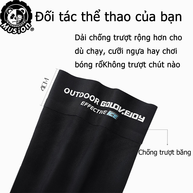Musion - Anti UV Seamless Ice Silk Arm Sleeves For Outdoor Unisex