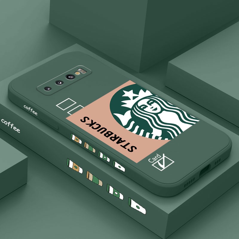 Ốp Điện Thoại Mềm Họa Tiết Cà Phê Sáng Tạo Cho Samsung Galaxy S10 S10E Plus S9 Plus